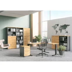 Aktenschrank Agenda Home, 5 OH, B 800 X T 400 X H 1970 Mm 2 Offene Fächer, Abschließbar, Graphit/Eiche 7 Aktenschrank Agenda Home, 5 OH, B 800 X T 400 X H 1970 Mm 2 Offene Fächer, Abschließbar, Graphit/Eiche -Berühmt Büromöbel Geschäft aktenschrank agenda home 5 oh b 800 x t 400 x h 1970 mm 2 offene faecher abschliessbar graphit eiche img SI 112953 B