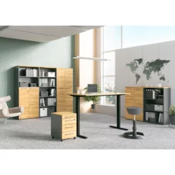 Aktenschrank Agenda Home, 5 OH, B 800 X T 400 X H 1970 Mm 2 Offene Fächer, Abschließbar, Graphit/Eiche 8 Aktenschrank Agenda Home, 5 OH, B 800 X T 400 X H 1970 Mm 2 Offene Fächer, Abschließbar, Graphit/Eiche -Berühmt Büromöbel Geschäft aktenschrank agenda home 5 oh b 800 x t 400 x h 1970 mm 2 offene faecher abschliessbar graphit eiche img SI 112955 D