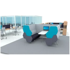 Akustik-Lounge FORUM Zwei-Sitzer Mit Hoher Rückenlehne -Berühmt Büromöbel Geschäft akustik lounge forum zwei sitzer mit hoher rueckenlehne img WS 143843 H