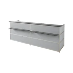 Berühmt Büromöbel Geschäft -Berühmt Büromöbel Geschäft anbautheke tool gerade b 1470 x t 850 x h 1100 mm anthrazit mdf silber img WS 105939 C cut