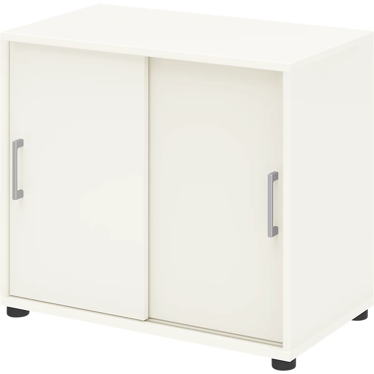 Anstellschrank TEMPIO, Aus Holz, 2 Schiebetüren, 2 OH, B 800 X T 430 X H 740 Mm, Weiß/weiß 1 Anstellschrank TEMPIO, Aus Holz, 2 Schiebetüren, 2 OH, B 800 X T 430 X H 740 Mm, Weiß/weiß