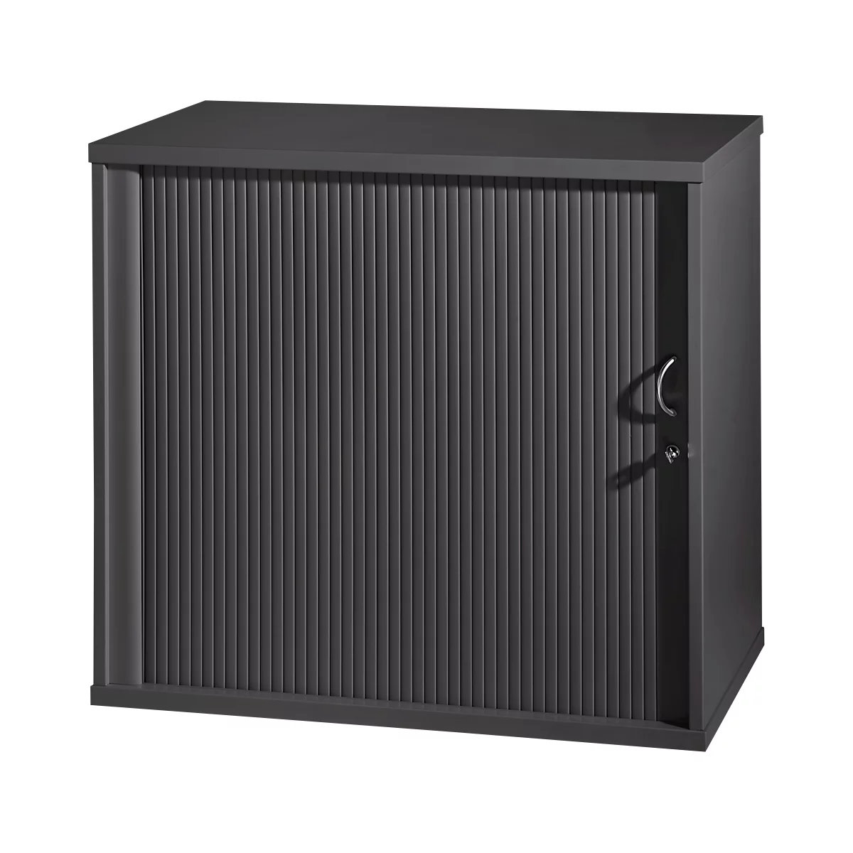 Beistellschrank, Querrolladen, Rechts öffnend, Graphit 1 Beistellschrank, Querrolladen, Rechts öffnend, Graphit