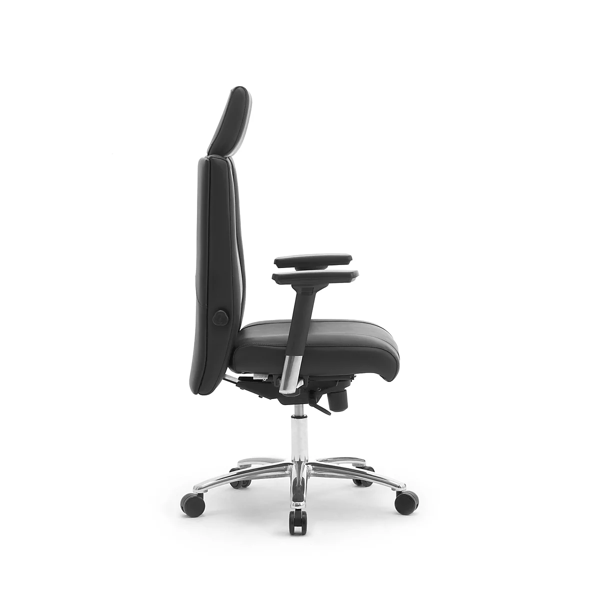 Bürostuhl NON STOP, Mit Armlehnen, Desinfektionsmittelbeständig, Sitzzeit 24 H, Bis 150 Kg, Lordosenstütze 2 Bürostuhl NON STOP, Mit Armlehnen, Desinfektionsmittelbeständig, Sitzzeit 24 H, Bis 150 Kg, Lordosenstütze – Bild 2