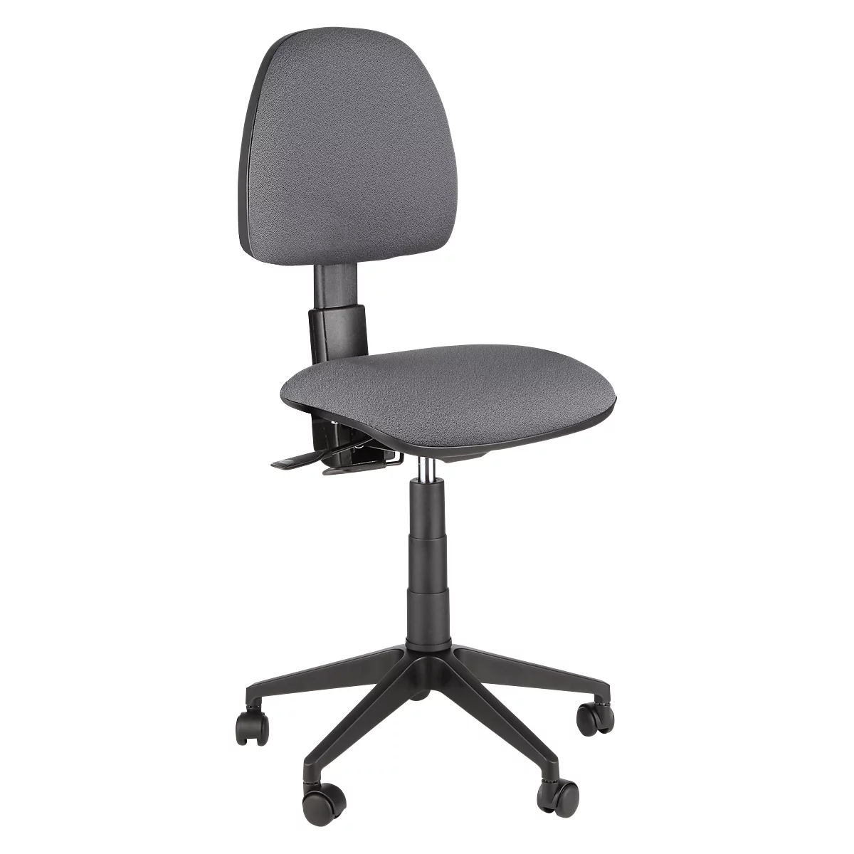 Bürostuhl Saloon, Ohne Armlehnen, Mit Kantenschutz, Höhenverstellbar, Anthrazit 1 Bürostuhl Saloon, Ohne Armlehnen, Mit Kantenschutz, Höhenverstellbar, Anthrazit