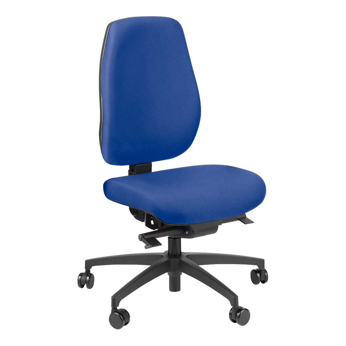 Dauphin Bürostuhl SHAPE SC ECONOMY, Synchronmechanik, Ohne Armlehnen, Flachsitz Mit Knierolle, Universalrollen, Blau 1 Dauphin Bürostuhl SHAPE SC ECONOMY, Synchronmechanik, Ohne Armlehnen, Flachsitz Mit Knierolle, Universalrollen, Blau