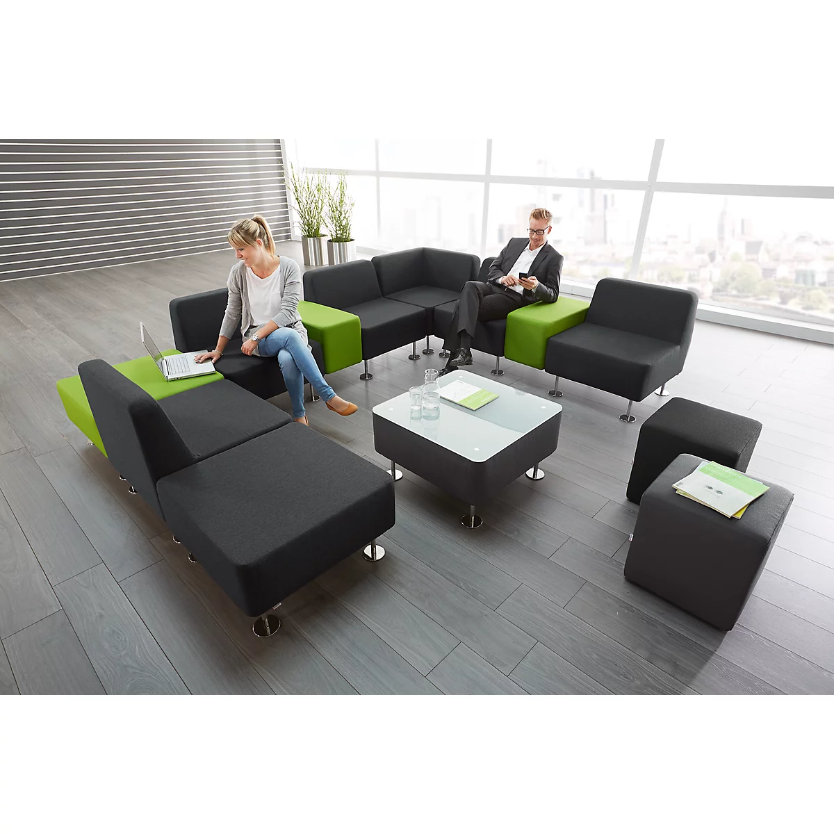 Ecksessel Wall In, Schwarz 2 Ecksessel Wall In, Schwarz – Bild 2