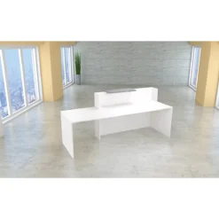 Empfangstheke Mit Beratungsplatz Pisa, Mit Ablage Und Seitenplatten, B 2500 X T 800 X H 1100 Mm, Graphit/weiß -Berühmt Büromöbel Geschäft empfangstheke mit beratungsplatz pisa mit ablage und seitenplatten b 2500 x t 800 x h 1100 mm graphit weiss img SI 114815 C