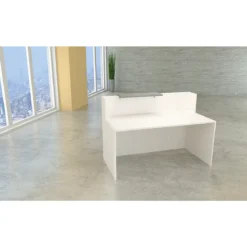 Empfangstheke Pisa, Mit Ablage Und Seitenplatten, B 1600 X T 800 X H 1100 Mm, Graphit/weiß -Berühmt Büromöbel Geschäft empfangstheke pisa mit ablage und seitenplatten b 1600 x t 800 x h 1100 mm graphit weiss img SI 114814 C