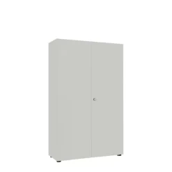 Flügeltürenschrank, B 1000 Mm, 5OH, Silber