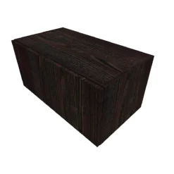 Flügeltürenschrank SOLUS PLAY, 1 Ordnerhöhe, Grifflos, B 800 X T 440 X H 374 Mm, Mooreiche