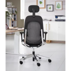 Giroflex Bürostuhl 40, Mit Armlehnen, Synchronmechanik, Muldensitz, Lordosen- & Kopfstütze, Schwarz/alusilber -Berühmt Büromöbel Geschäft giroflex buerostuhl 40 mit armlehnen synchronmechanik muldensitz lordosen kopfstuetze schwarz alusilber img SI 141818 H