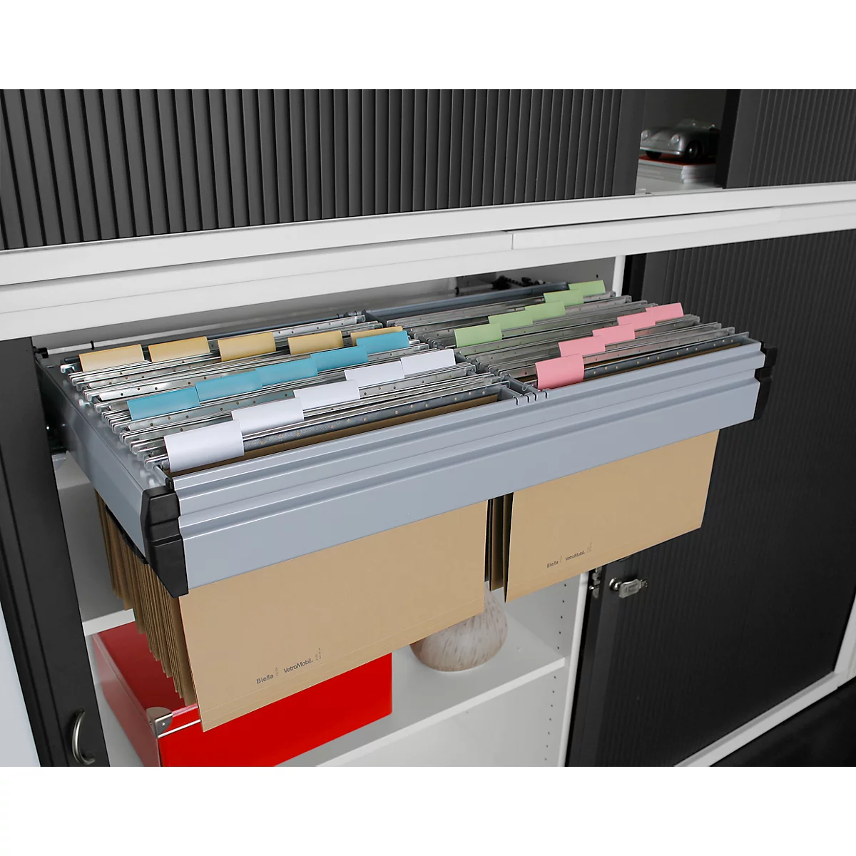 Hängeregistraturauszug, Für Querrollladenschrank, Für 1000 Mm Breite 1 Hängeregistraturauszug, Für Querrollladenschrank, Für 1000 Mm Breite