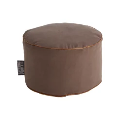 Hocker JAMIE DotCom, Canvasoptik, Ø 500 X H 300 Mm, Braun