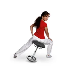 Hocker SITNESS BOB, Ergonomisches Sitzen, Sitzhöhe 440 Bis 570 Mm, Schwarz, Gestell Verchromt -Berühmt Büromöbel Geschäft hocker sitness bob ergonomisches sitzen sitzhoehe 440 bis 570 mm schwarz gestell verchromt img WS 143629 C