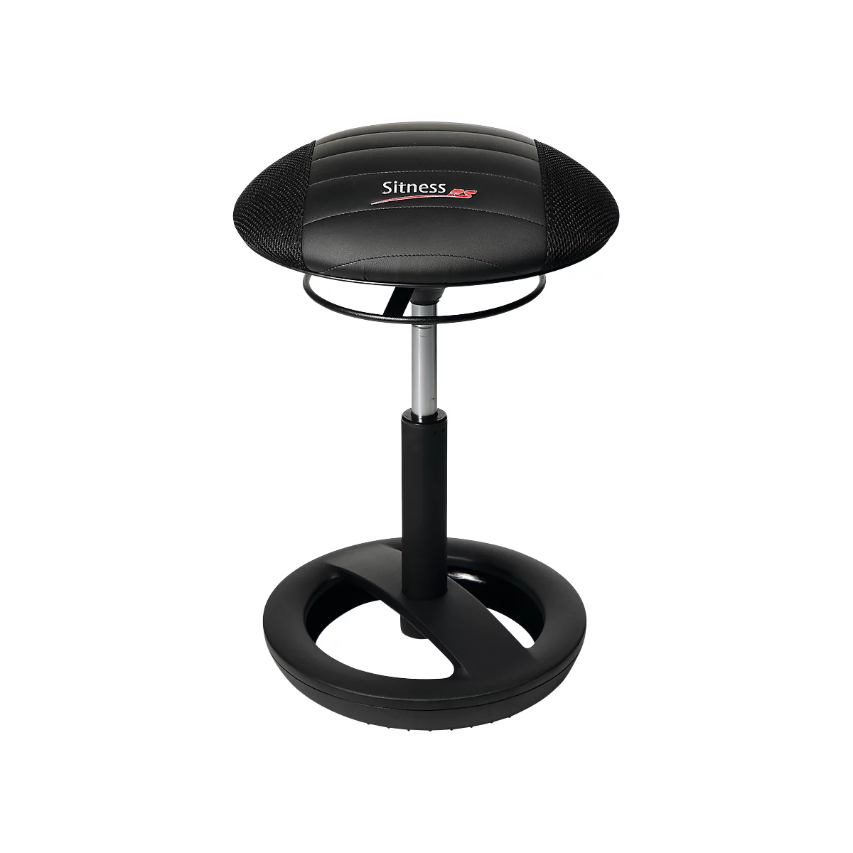 Hocker Sitness RS Bob, Bewegliches Sitzen, Höhenverstellbar, Ergonomisch, Schwarz/schwarz 1 Hocker Sitness RS Bob, Bewegliches Sitzen, Höhenverstellbar, Ergonomisch, Schwarz/schwarz