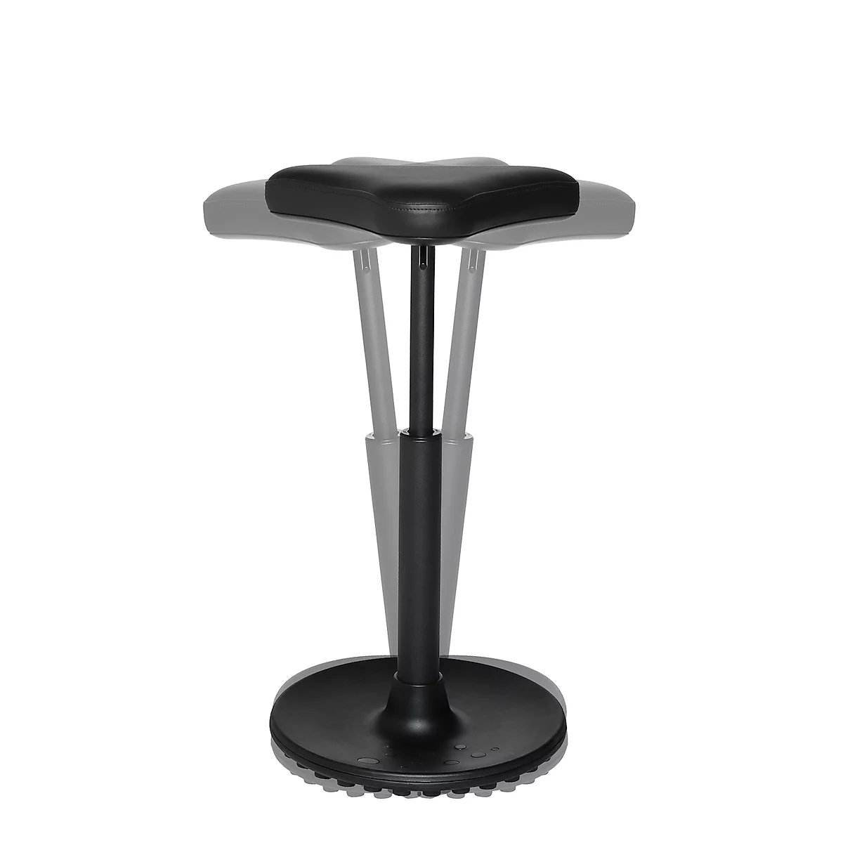 Hocker TOPSTAR Sitness H1-Work, Kunstleder, Höhenverstellbar, TPU-Sohle, Clean-Effekt-Gasfeder, Desinfektionsmittelbeständig, Schwarz 3 Hocker TOPSTAR Sitness H1-Work, Kunstleder, Höhenverstellbar, TPU-Sohle, Clean-Effekt-Gasfeder, Desinfektionsmittelbeständig, Schwarz – Bild 3