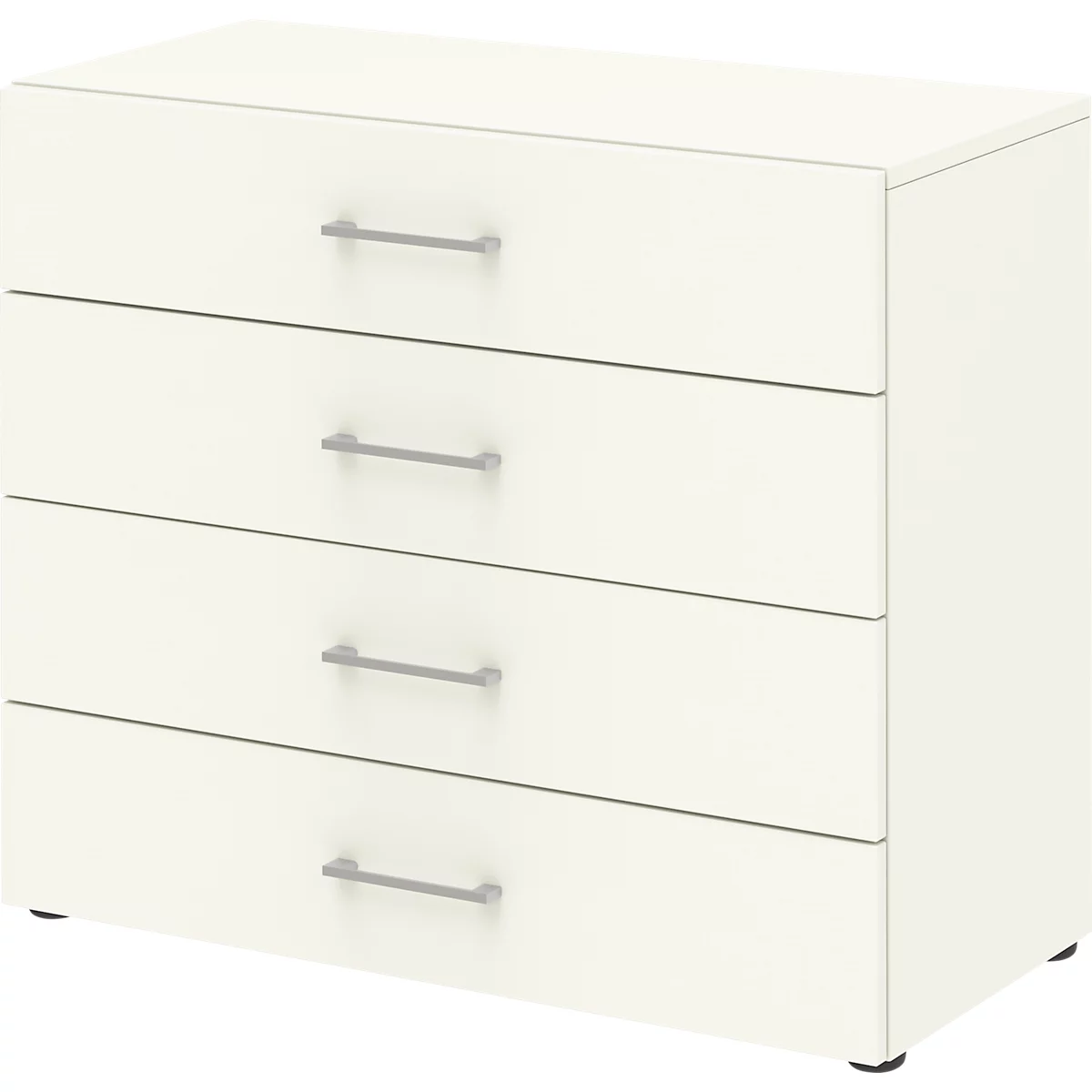 Home Office Schrank TEMPIO, Aus Holz, 4 Schubkästen, 2 OH, B 800 X T 340 X H 720 Mm, Weiß/weiß 1 Home Office Schrank TEMPIO, Aus Holz, 4 Schubkästen, 2 OH, B 800 X T 340 X H 720 Mm, Weiß/weiß