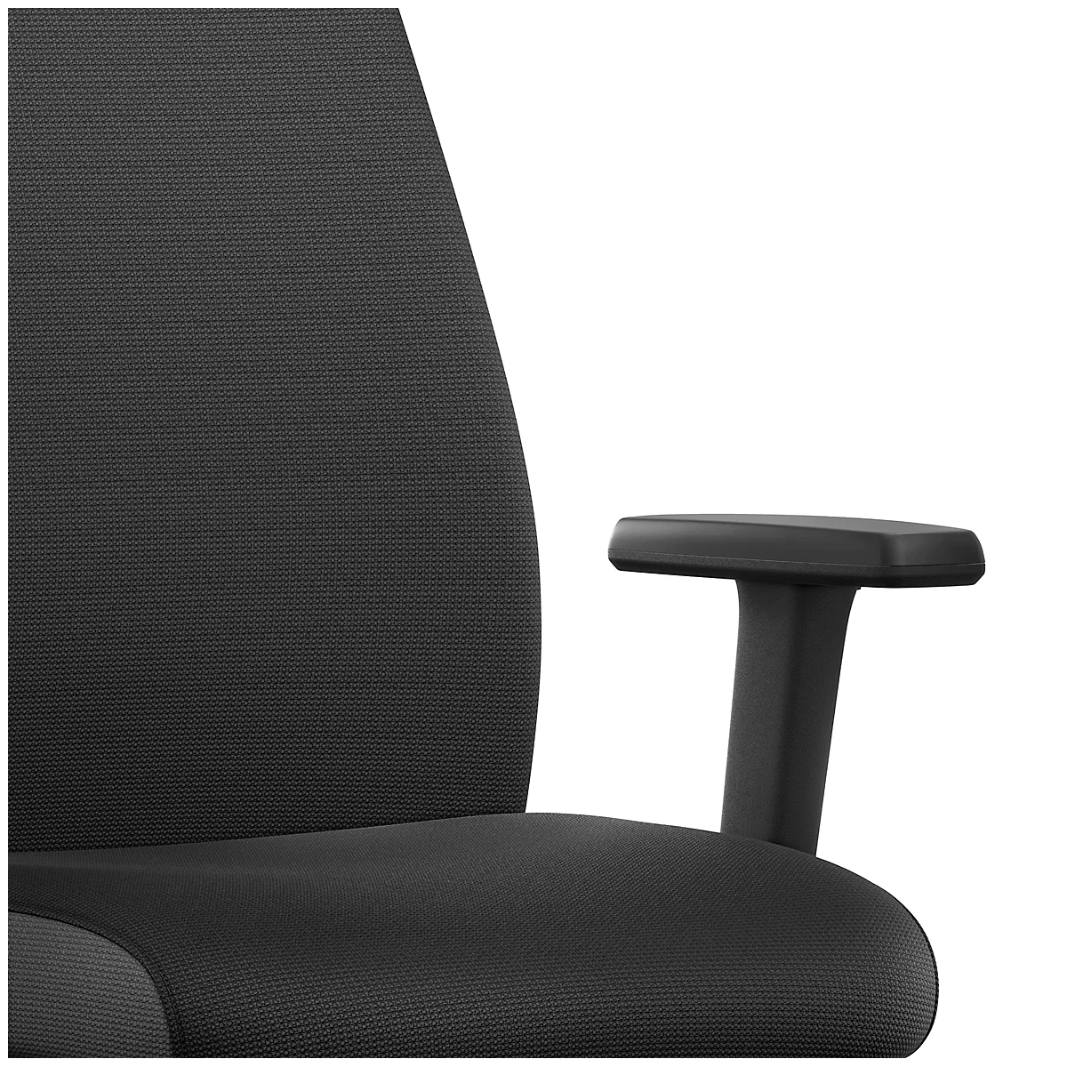 Interstuhl Bürostuhl EVERYis EV15R, Mit Armlehnen, Auto-Synchronmechanik, Flachsitz, Polsterrücken, Schwarz 4 Interstuhl Bürostuhl EVERYis EV15R, Mit Armlehnen, Auto-Synchronmechanik, Flachsitz, Polsterrücken, Schwarz – Bild 4