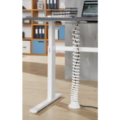 Kabelspirale, Ausziehhöhe 1300 Mm, Ø 90 Mm, Vertikal Bis Zum Boden, Universell, Kunststoff, Weiß -Berühmt Büromöbel Geschäft kabelspirale ausziehhoehe 1300 mm 90 mm vertikal bis zum boden universell kunststoff weiss img SI 114696 C