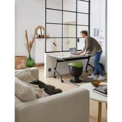 Klappbarer Schreibtisch, Mit 4 Feststellbaren Rollen, Rechteck, Rundrohr, B 1400 X T 600 X H 720 Mm, Weiß/schwarz -Berühmt Büromöbel Geschäft klappbarer schreibtisch mit 4 feststellbaren rollen rechteck rundrohr b 1400 x t 600 x h 720 mm weiss schwarz img SI 883210 F A5