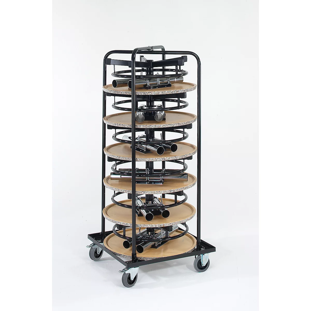 Komplettangebot 6 Stehtische/Bistrotische, Ø 700 Mm, Beige Marmoriert + Rollbehälter 1 Komplettangebot 6 Stehtische/Bistrotische, Ø 700 Mm, Beige Marmoriert + Rollbehälter