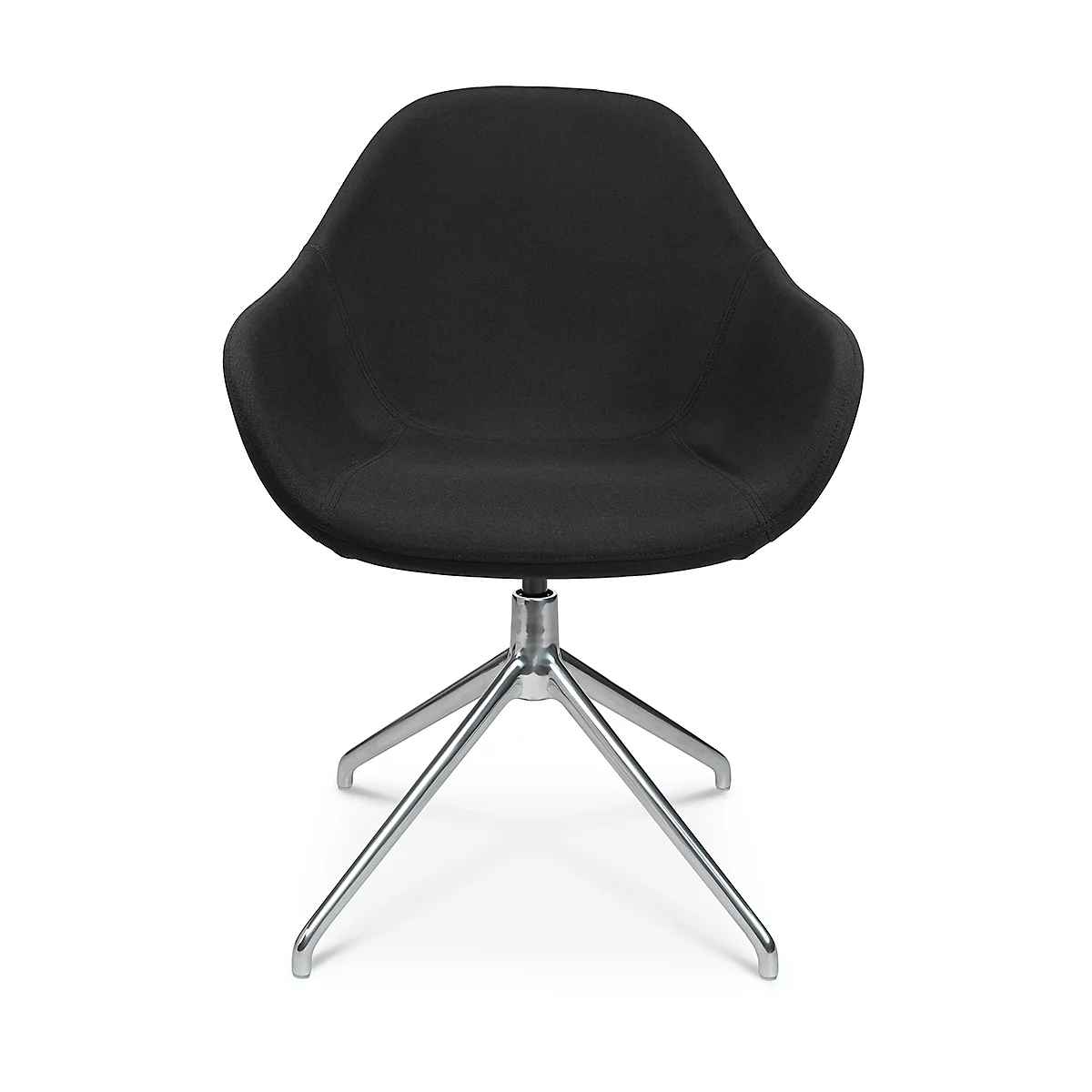 Konferenzsessel Topstar Sitness Life 2.0, Dreh-/sitzhöhenverstellbar, Armlehnen, B 450 X T 390 X H 520-550 Mm, 4-Fußgestell, Stahl Verchromt & Stoff, Schwarz 1 Konferenzsessel Topstar Sitness Life 2.0, Dreh-/sitzhöhenverstellbar, Armlehnen, B 450 X T 390 X H 520-550 Mm, 4-Fußgestell, Stahl Verchromt & Stoff, Schwarz