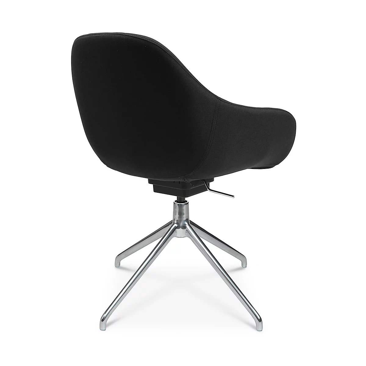 Konferenzsessel Topstar Sitness Life 2.1, Dreh-/sitzhöhenverstellbar, Armlehnen, B 350-480 X T 460 X H 490-520 Mm, 4-Fußgestell, Stahl Verchromt & Stoff, Schwarz 2 Konferenzsessel Topstar Sitness Life 2.1, Dreh-/sitzhöhenverstellbar, Armlehnen, B 350-480 X T 460 X H 490-520 Mm, 4-Fußgestell, Stahl Verchromt & Stoff, Schwarz – Bild 2