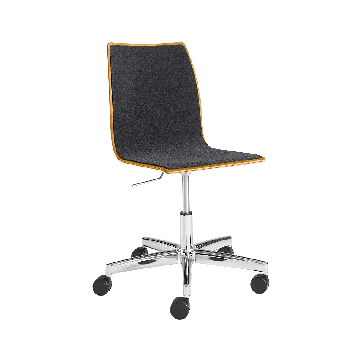 Konferenzstuhl Topstar 420, Höhenverstellbar, Sitz/Rücken M. Polsterauflage, Eiche-anthrazit 1 Konferenzstuhl Topstar 420, Höhenverstellbar, Sitz/Rücken M. Polsterauflage, Eiche-anthrazit