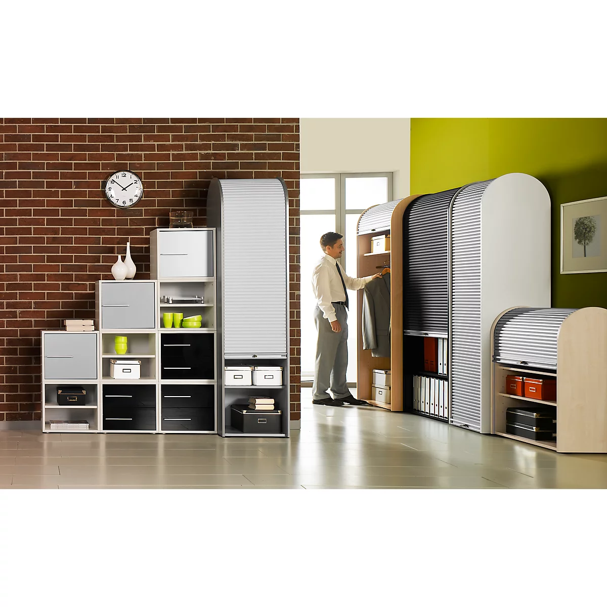 Korpus Aktenschrank B 800 X T 500 X H 2020 Mm, Weiß 2 Korpus Aktenschrank B 800 X T 500 X H 2020 Mm, Weiß – Bild 2