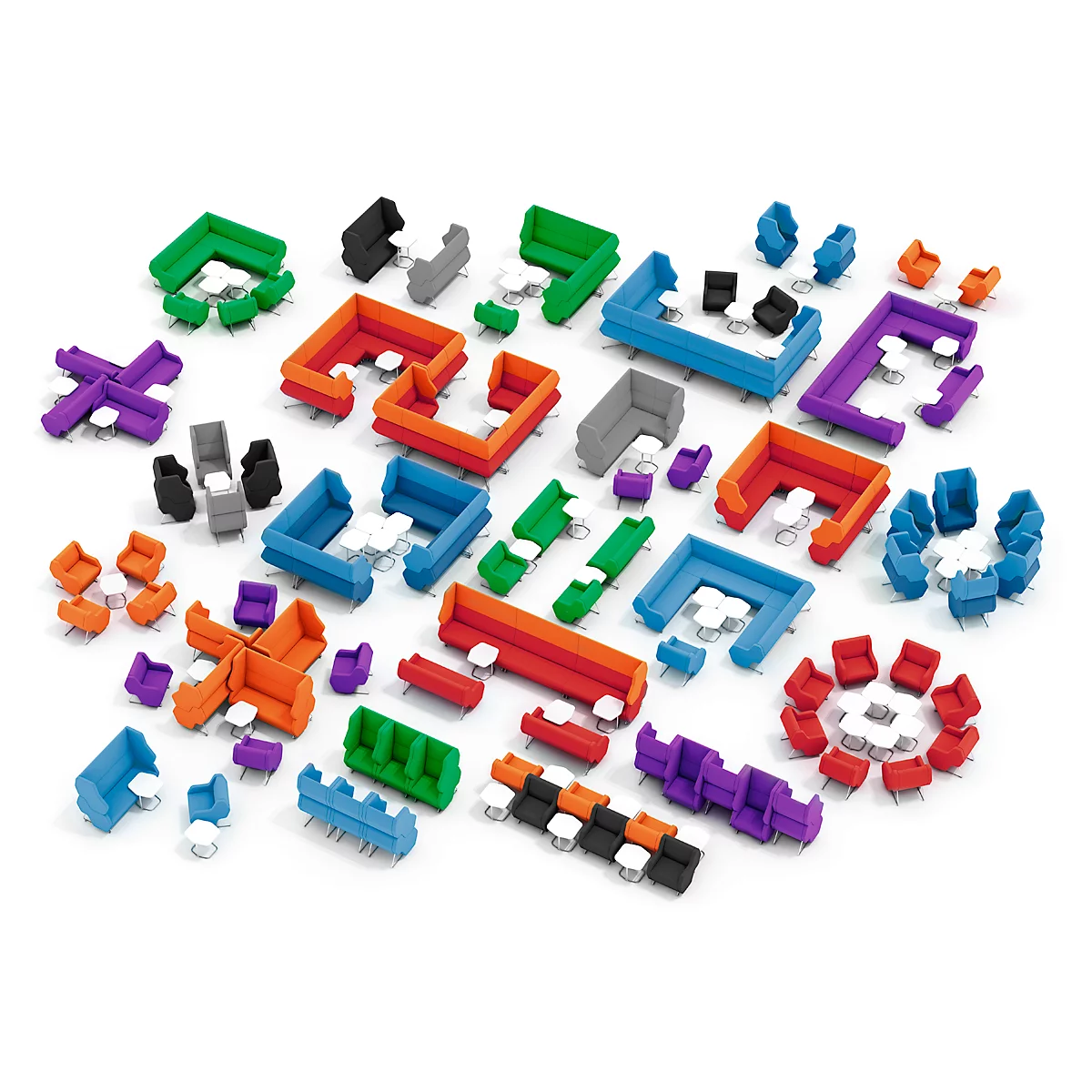 Lounge FORUM Ein-Sitzer Mit Niedriger Rückenlehne Und Armlehnen 4 Lounge FORUM Ein-Sitzer Mit Niedriger Rückenlehne Und Armlehnen – Bild 4