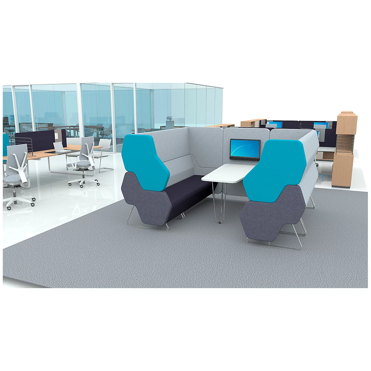 Lounge FORUM Ein-Sitzer Mit Niedriger Rückenlehne Und Armlehnen 9 Lounge FORUM Ein-Sitzer Mit Niedriger Rückenlehne Und Armlehnen – Bild 9