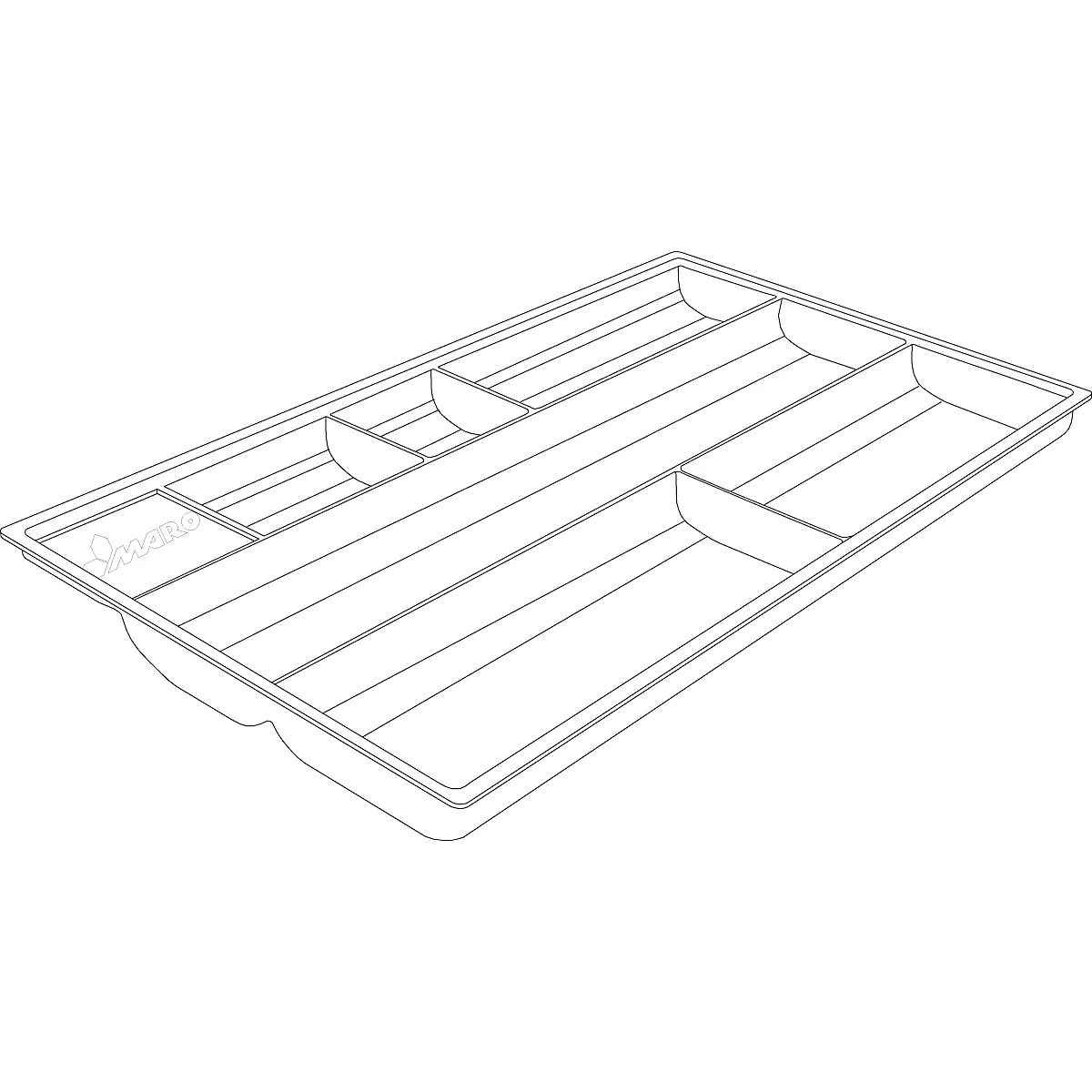 Materialschale, Für Sideboard Mit Schublade, 335 X 196 Mm 1 Materialschale, Für Sideboard Mit Schublade, 335 X 196 Mm
