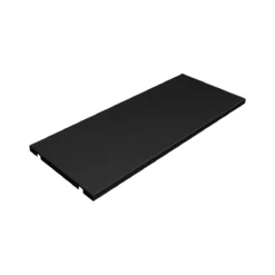 Metallfachböden, Schwarz, 2er-Pack