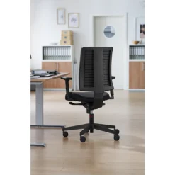 NowyStyl Bürostuhl Navigo Air-Care, Mit Armlehnen, Synchronmechanik, Muldensitz Mit Luftkissen, Anti-Shock-Funktion, Schwarz -Berühmt Büromöbel Geschäft nowystyl buerostuhl navigo air care mit armlehnen synchronmechanik muldensitz mit luftkissen anti shock funktion schwarz img SI 141524 C