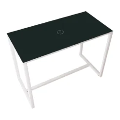 Paperflow Stehtisch Easy Desk, Aus Metall, Mit Bodenausgleichsschrauben, H 1100 Mm, Desinfektionsmittelbeständig, Anthrazit/weiß