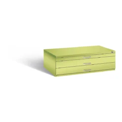 Planschrank Aus Stahl, Für Formate Bis DIN A0, 3 Schubladen