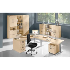 Rollcontainer BARI, Materialauszug, 3 Schubkästen, Abschließbar, B 432 X T 577 X H 538 Mm, Hellgrau/anthrazit -Berühmt Büromöbel Geschäft rollcontainer bari materialauszug 3 schubkaesten abschliessbar b 432 x t 577 x h 538 mm hellgrau anthrazit img SI 051480 D