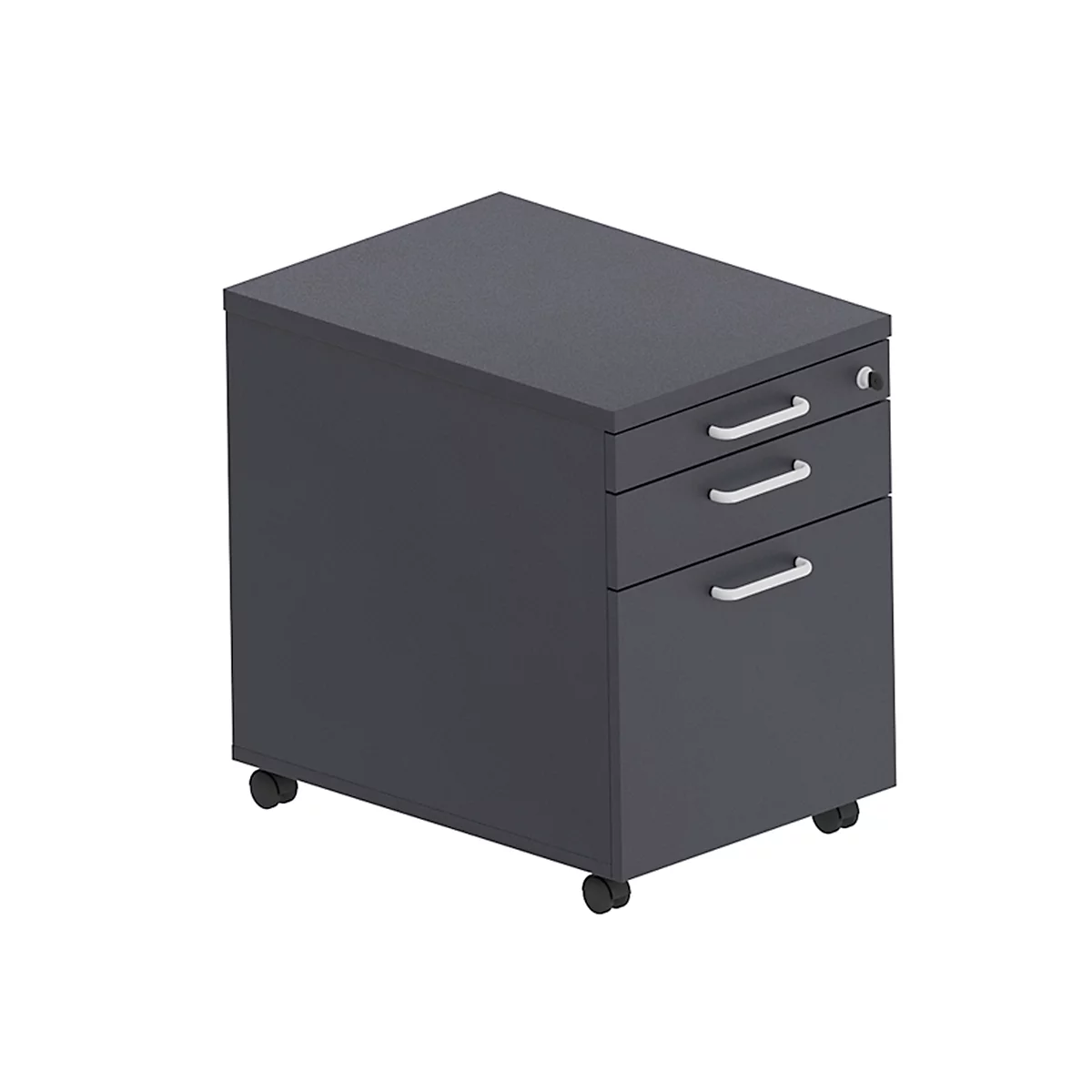 Rollcontainer BEXXSTAR, 1 Schublade, HR- & Utensilienauszug, B 430 X T 600 X H 600 Mm, Schwarz 1 Rollcontainer BEXXSTAR, 1 Schublade, HR- & Utensilienauszug, B 430 X T 600 X H 600 Mm, Schwarz