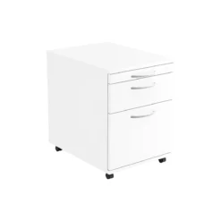 Rollcontainer TARA, 1 Utensilienauszug, 1 Schub, 1 Hängeregistratur-Auszug, B 428 X T 580 X H 590 Mm, Weiß