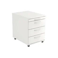 Rollcontainer TARA, 3 Schübe, Utensilienauszug, B 428 X T 580 X H 590 Mm, Lichtgrau