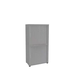 Rollladenschrank, 4 OH, 2teilig, Ohne Mitteltrennwand, B 800 Mm, Silber