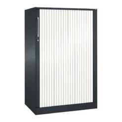 Rollladenschrank ASISTO C 3000, 3 Ordnerhöhen, B 800 Mm, Anthrazit/weiß