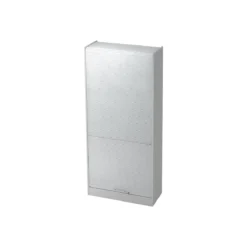 Rollladenschrank TARVIS, Abschließbar, 5 Ordnerhöhen, B 900 X T 400 X H 2004 Mm, Lichtgrau/lichtgrau