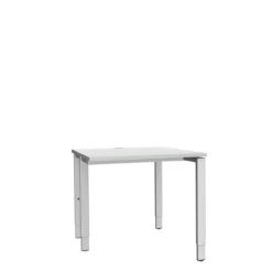 Schäfer Shop Genius Schreibtisch MODENA FLEX, 4-Fuß-Rechteckrohr, Einseitig, B 800 Mm, Lichtgrau