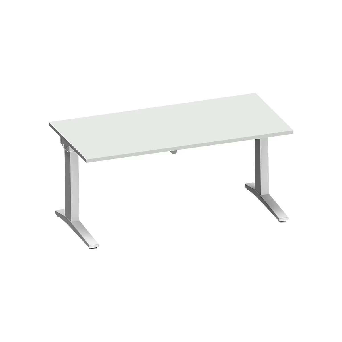 Schäfer Shop Genius Schreibtisch PLANOVA ERGOSTYLE, Elektrisch Höhenverstellbar, Rechteck, C-Fuß, B 1600 Mm, Lichtgrau/weißalu 1 Schäfer Shop Genius Schreibtisch PLANOVA ERGOSTYLE, Elektrisch Höhenverstellbar, Rechteck, C-Fuß, B 1600 Mm, Lichtgrau/weißalu