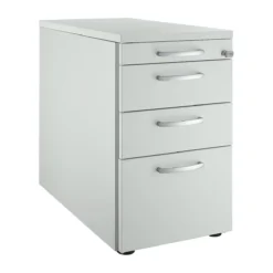 Schäfer Shop Genius Standcontainer 1336, Mit Griff Rund, B 435 X H 717 Mm, Lichtgrau/lichtgrau/lichtgrau