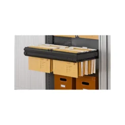 Schäfer Shop Genius Vollauszugsrahmen TETRIS SOLID, Auf Teleskopführungen, B 600 Mm, Für Hängeregistratur, 1 Stück, Schwarz