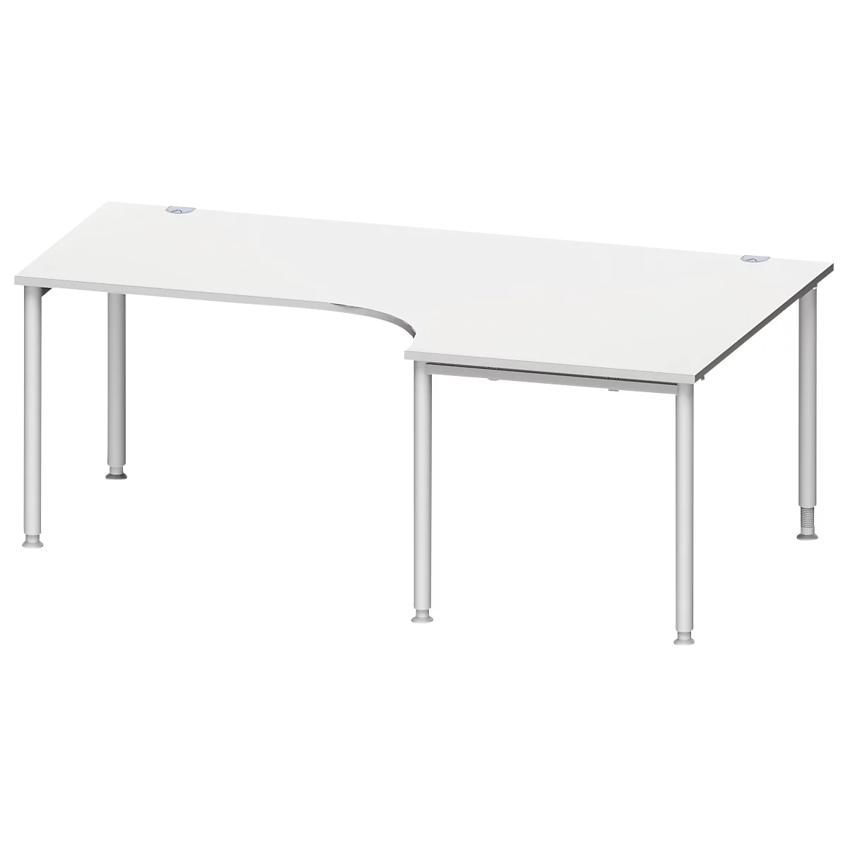 Schäfer Shop Genius Winkelschreibtisch MODENA FLEX 90°, Ansatz Rechts, B 2000 Mm, Lichtgrau 1 Schäfer Shop Genius Winkelschreibtisch MODENA FLEX 90°, Ansatz Rechts, B 2000 Mm, Lichtgrau