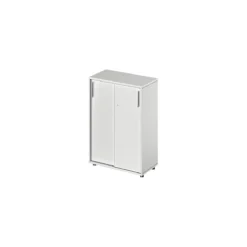 Schäfer Shop Pure Schiebetürenschrank Proplana, 3 Ordnerhöhen, Breite 800 Mm, Höhe 1160 Mm, Lichtgrau