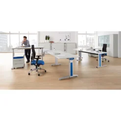 Schäfer Shop Pure Verkürzter Tischfuß PLANOVA BASIC, Weißalu -Berühmt Büromöbel Geschäft schaefer shop pure verkuerzter tischfuss planova basic weissalu img SI 105306 D A3